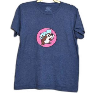 Buc-ees Beaver Will Travel 4 Buc-ees Short Sleeve Fitted Graphic Tee